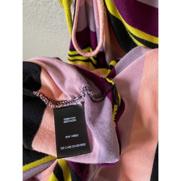 Torrid multi stripe jersey drawstring side t-shirt dress - Picture 13 of 13